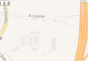 K Losiné v obci Plzeň - mapa ulice