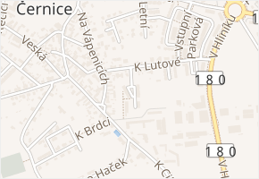 K Lutové v obci Plzeň - mapa ulice