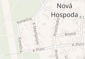K Merfánům v obci Plzeň - mapa ulice