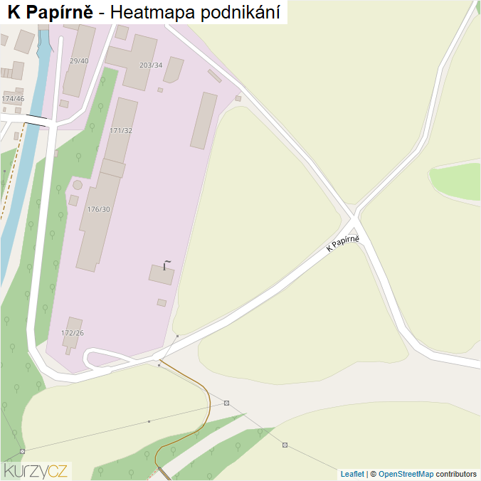 Mapa K Papírně - Firmy v ulici.