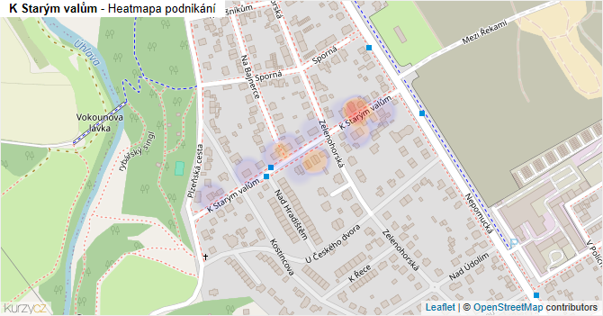 K Starým valům - mapa podnikání