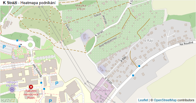 K Stráži - mapa podnikání