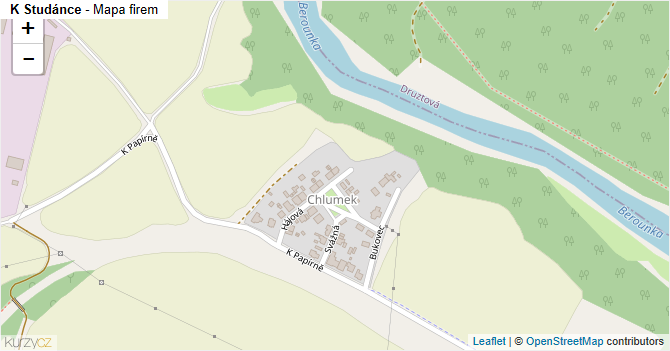 K Studánce - mapa firem