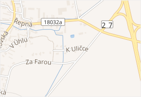 K Uličce v obci Plzeň - mapa ulice