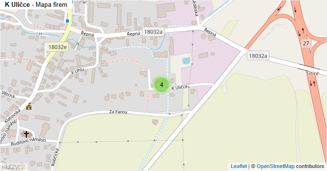 K Uličce - mapa firem