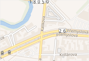Kalikova v obci Plzeň - mapa ulice
