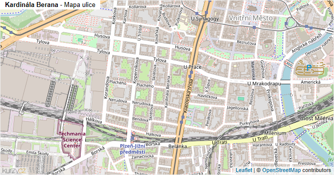 Kardinála Berana - mapa ulice