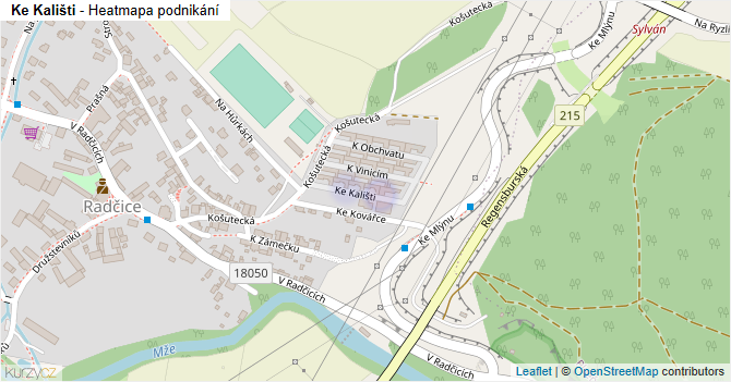 Ke Kališti - mapa podnikání