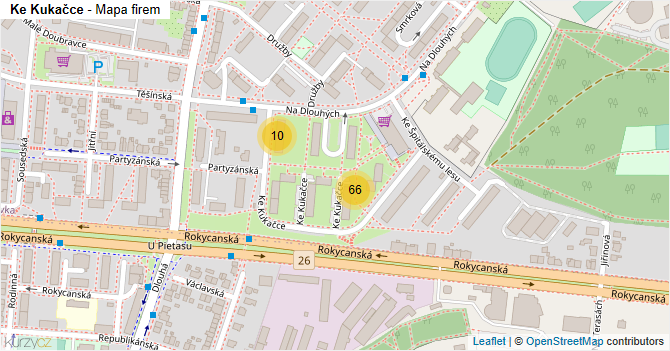 Ke Kukačce - mapa firem