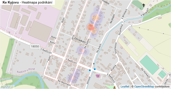 Ke Kyjovu - mapa podnikání