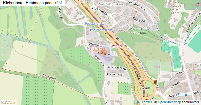 Kleisslova - mapa podnikání