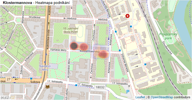 Klostermannova - mapa podnikání