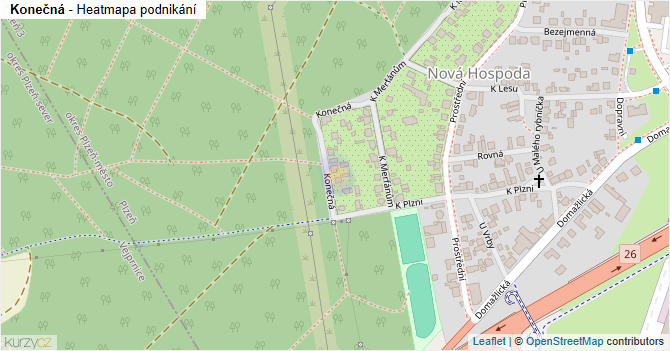 Konečná - mapa podnikání