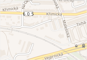 Křimická v obci Plzeň - mapa ulice