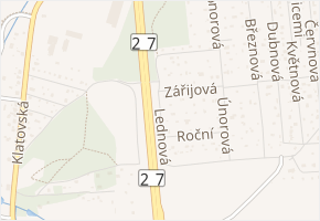 Lednová v obci Plzeň - mapa ulice