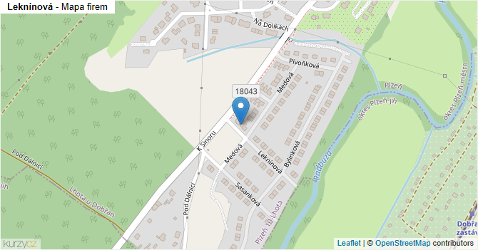 Leknínová - mapa firem