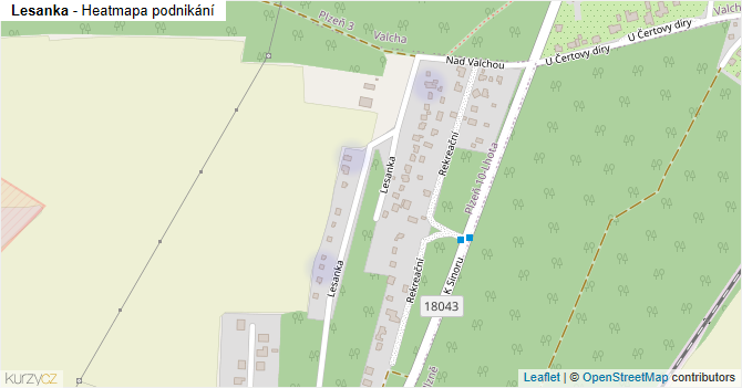 Lesanka - mapa podnikání