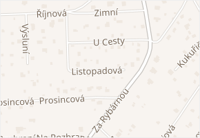 Listopadová v obci Plzeň - mapa ulice