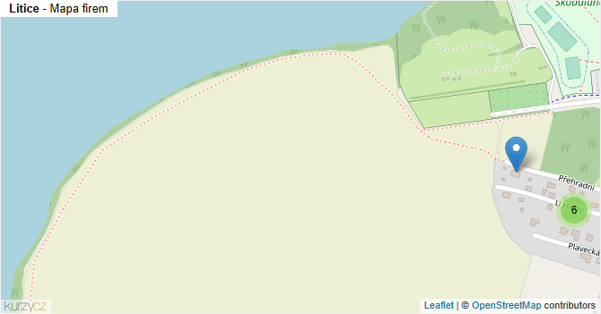 Litice - mapa firem
