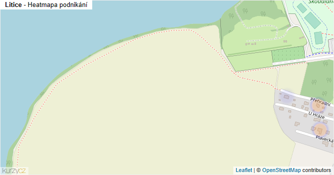 Litice - mapa podnikání