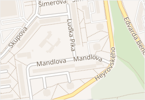 Luďka Pika v obci Plzeň - mapa ulice
