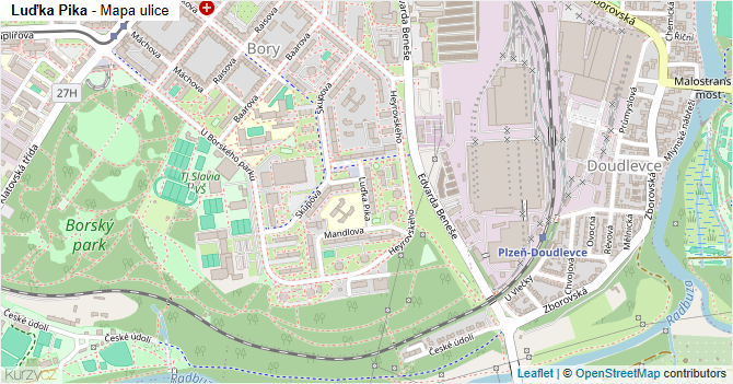 Luďka Pika - mapa ulice
