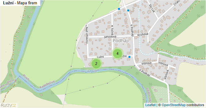 Lužní - mapa firem