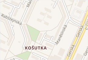 Manětínská v obci Plzeň - mapa ulice