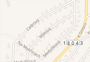 Mátová v obci Plzeň - mapa ulice