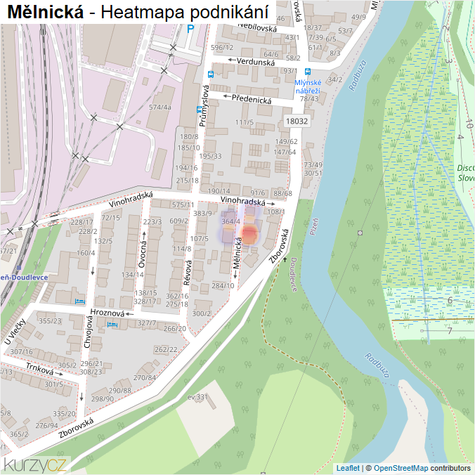 Mapa Mělnická - Firmy v ulici.