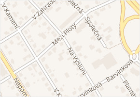 Mezi Ploty v obci Plzeň - mapa ulice