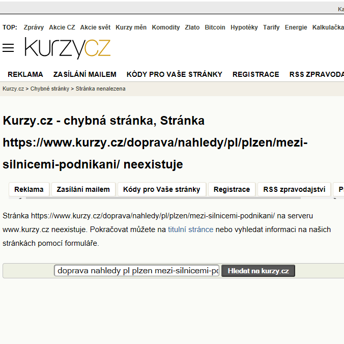 Mapa Mezi Silnicemi - Firmy v ulici.