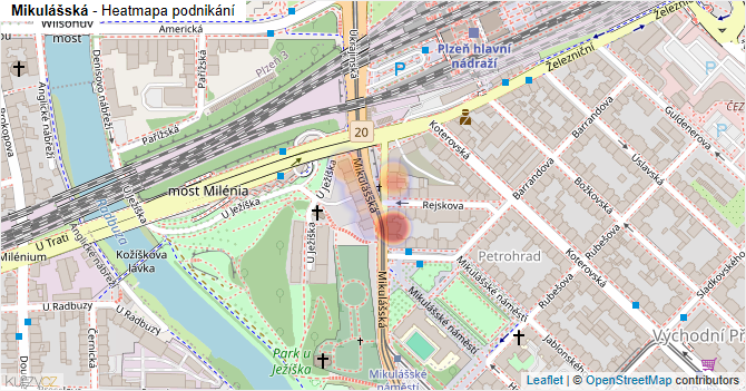 Mikulášská - mapa podnikání