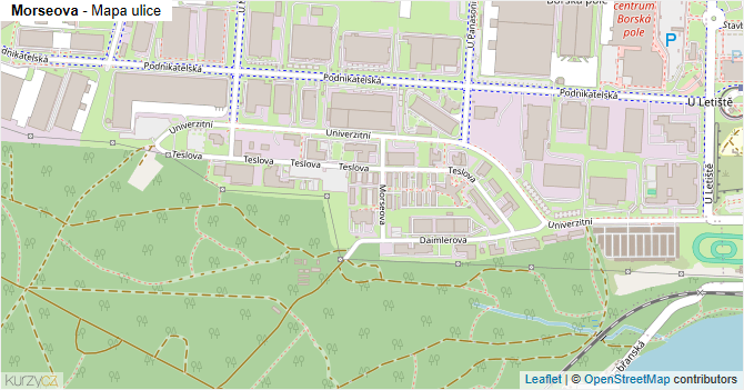 Morseova - mapa ulice