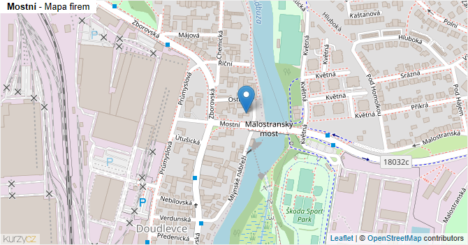 Mostní - mapa firem