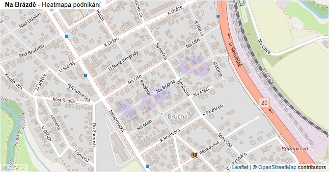 Na Brázdě - mapa podnikání
