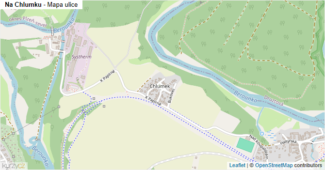 Na Chlumku - mapa ulice