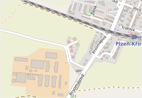 Na Horničce v obci Plzeň - mapa ulice