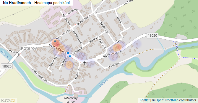 Na Hradčanech - mapa podnikání