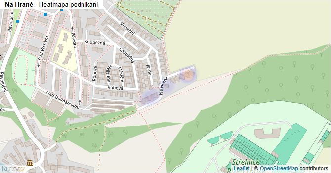 Na Hraně - mapa podnikání
