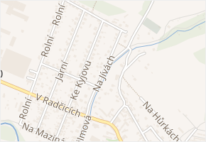 Na Jívách v obci Plzeň - mapa ulice