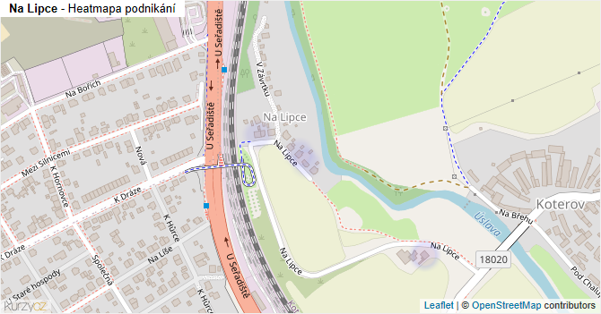 Na Lipce - mapa podnikání