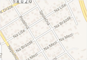 Na Líše v obci Plzeň - mapa ulice