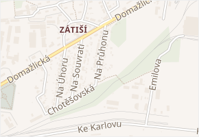 Na Průhonu v obci Plzeň - mapa ulice
