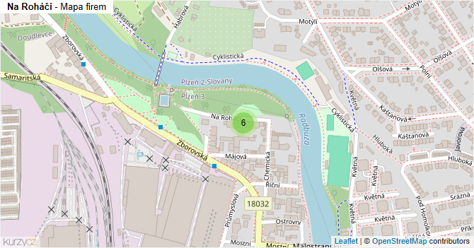 Na Roháči - mapa firem