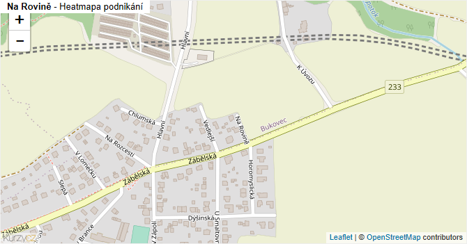 Na Rovině - mapa podnikání