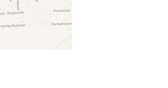 Na Rozhraní v obci Plzeň - mapa ulice