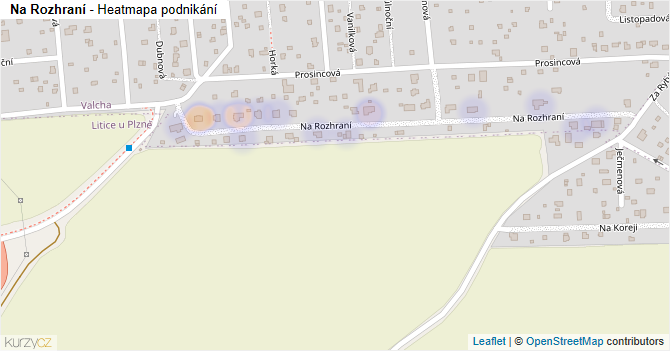 Na Rozhraní - mapa podnikání