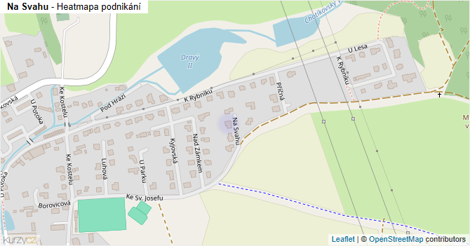 Na Svahu - mapa podnikání