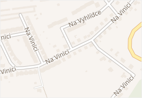 Na Vinicích v obci Plzeň - mapa ulice